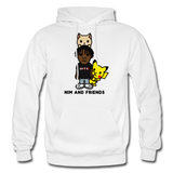 Nim & Friends Heavy Blend Adult Hoodie - white